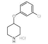 4-(3-Chlorophenoxy)piperidine Hydrochloride - Chemical structure and product image