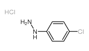 4-Chlorophenylhydrazine Hydrochloride - Chemical structure and product image