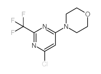 4-(6-Chloro-2-trifluoromethylpyrimidin-4-yl)morpholine - Chemical structure and product image