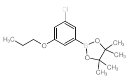 3-Chloro-5-propoxyphenylboronic acid, pinacol ester - Chemical structure and product image