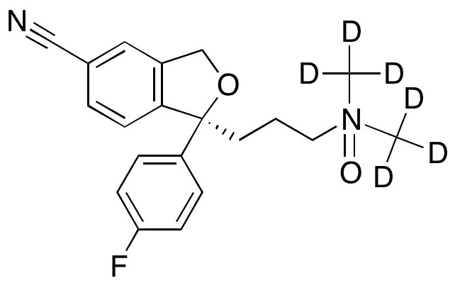 (S)-Citalopram-d6 N-Oxide - Chemical structure and product image