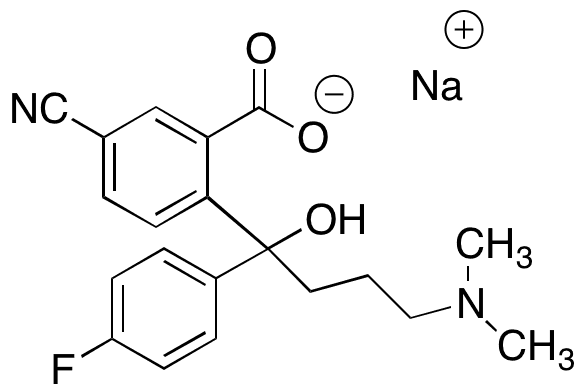 Citalopram-oxo Ring Opened Sodium Salt - Chemical structure and product image