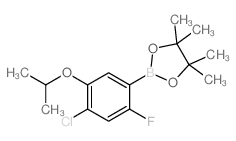 4-Chloro-2-fluoro-5-isopropoxyphenylboronic acid, pinacol ester - Chemical structure and product image