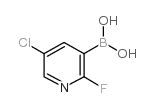 5-Chloro-2-fluoropyridine-3-boronic acid - Chemical structure and product image