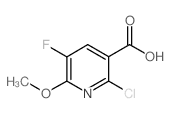 2-Chloro-5-fluoro-6-methoxynicotinic acid - Chemical structure and product image