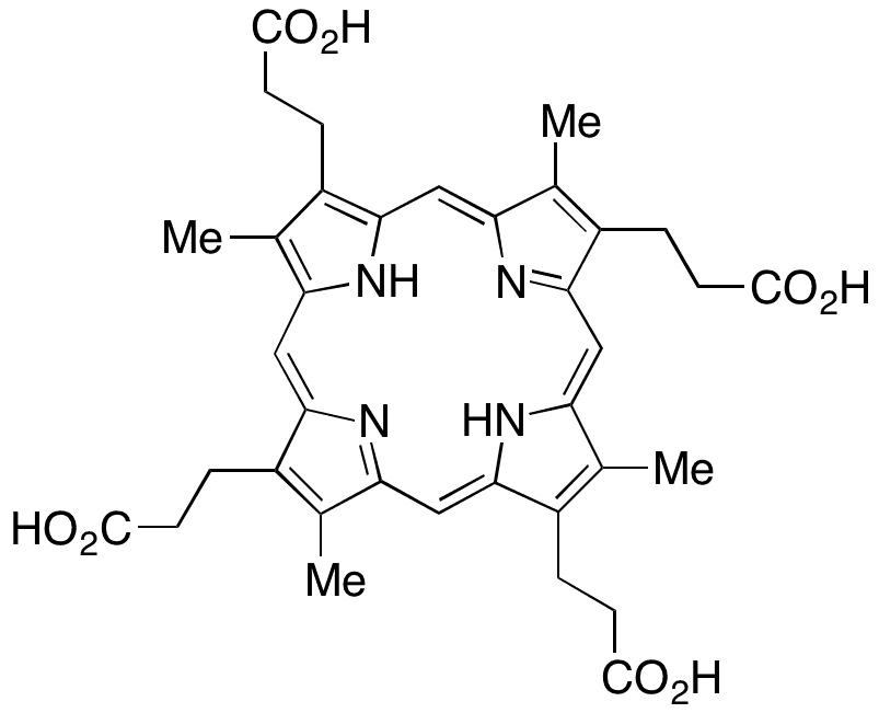 Coproporphyrin I, 85%(contain 13% Coproporphyrin lll) - Chemical structure and product image