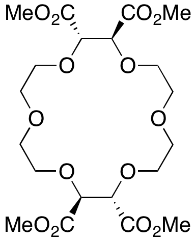 (-)-(18-Crown-6)-2,3,11,12-tetracarboxylic Acid Tetramethyl Ester - Chemical structure and product image