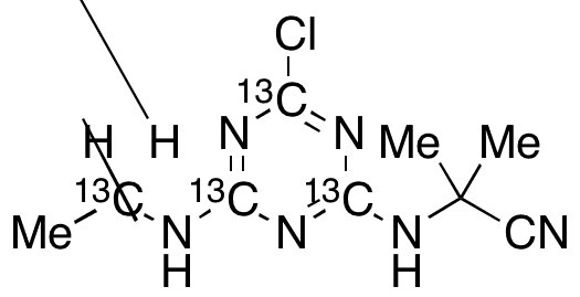 Cyanazine-13C4 - Chemical structure and product image