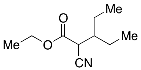 2-Cyano-3-ethylvaleric Acid Ethyl Ester - Chemical structure and product image