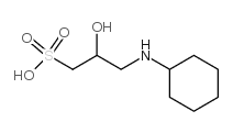 3-(Cyclohexylamino)-2-hydroxy-1-propanesulfonic Acid - Chemical structure and product image