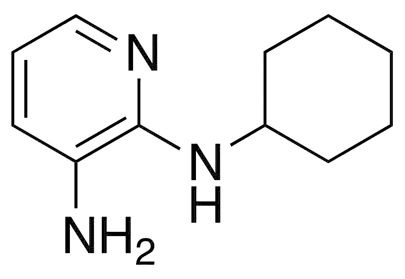 2-N-Cyclohexylpyridine-2,3-diamine - Chemical structure and product image