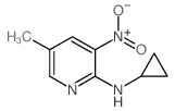 2-Cyclopropylamino-5-methyl-3-nitropyridine - Chemical structure and product image