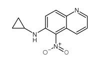 6-(Cyclopropylamino)-5-nitroquinoline - Chemical structure and product image