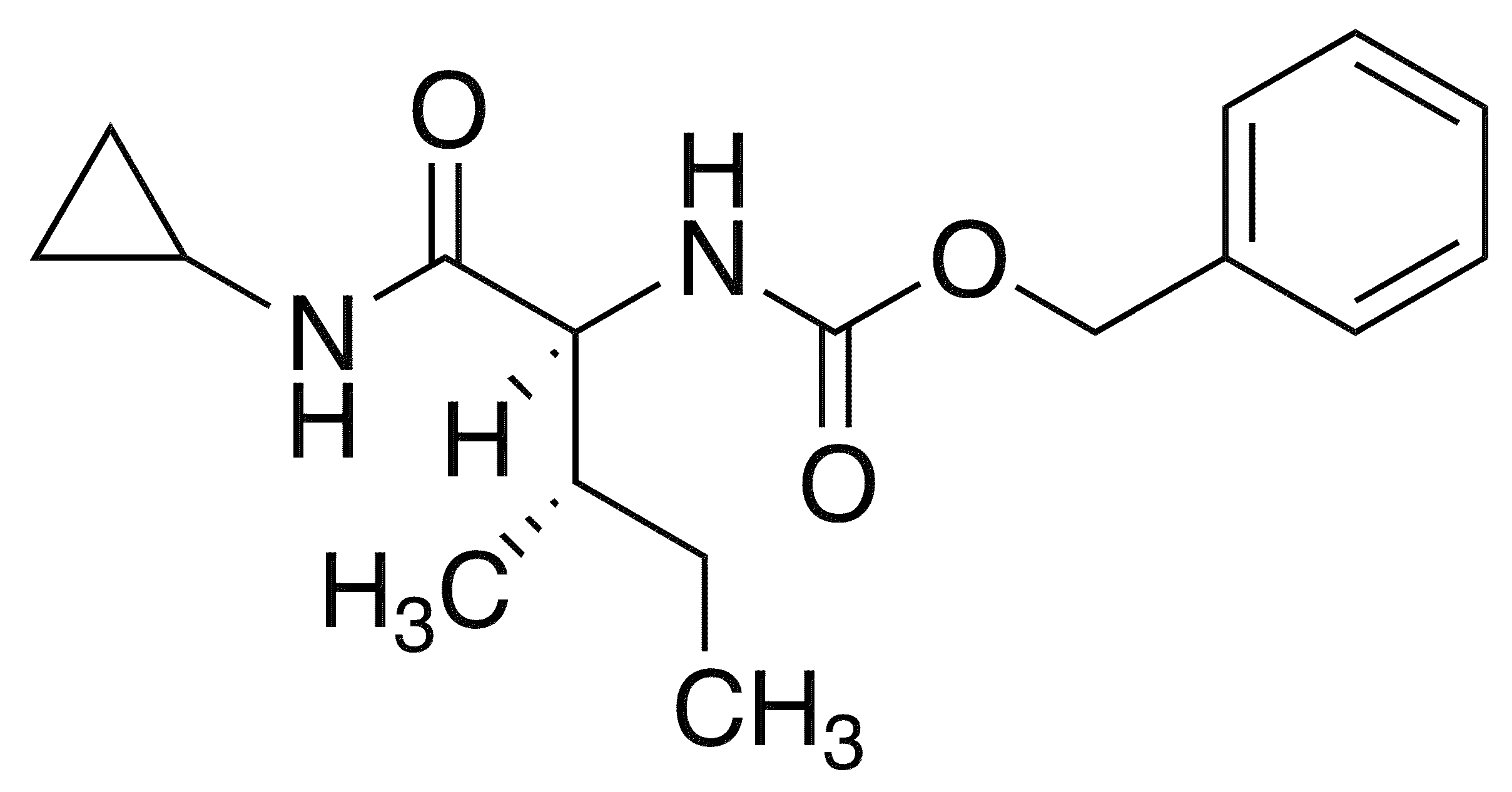 Z-N-Cyclopropyl-L-isoleucinamide - Chemical structure and product image