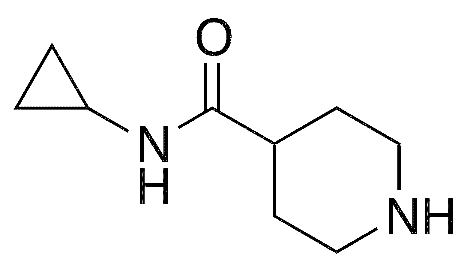 N-Cyclopropylpiperidine-4-carboxamide - Chemical structure and product image
