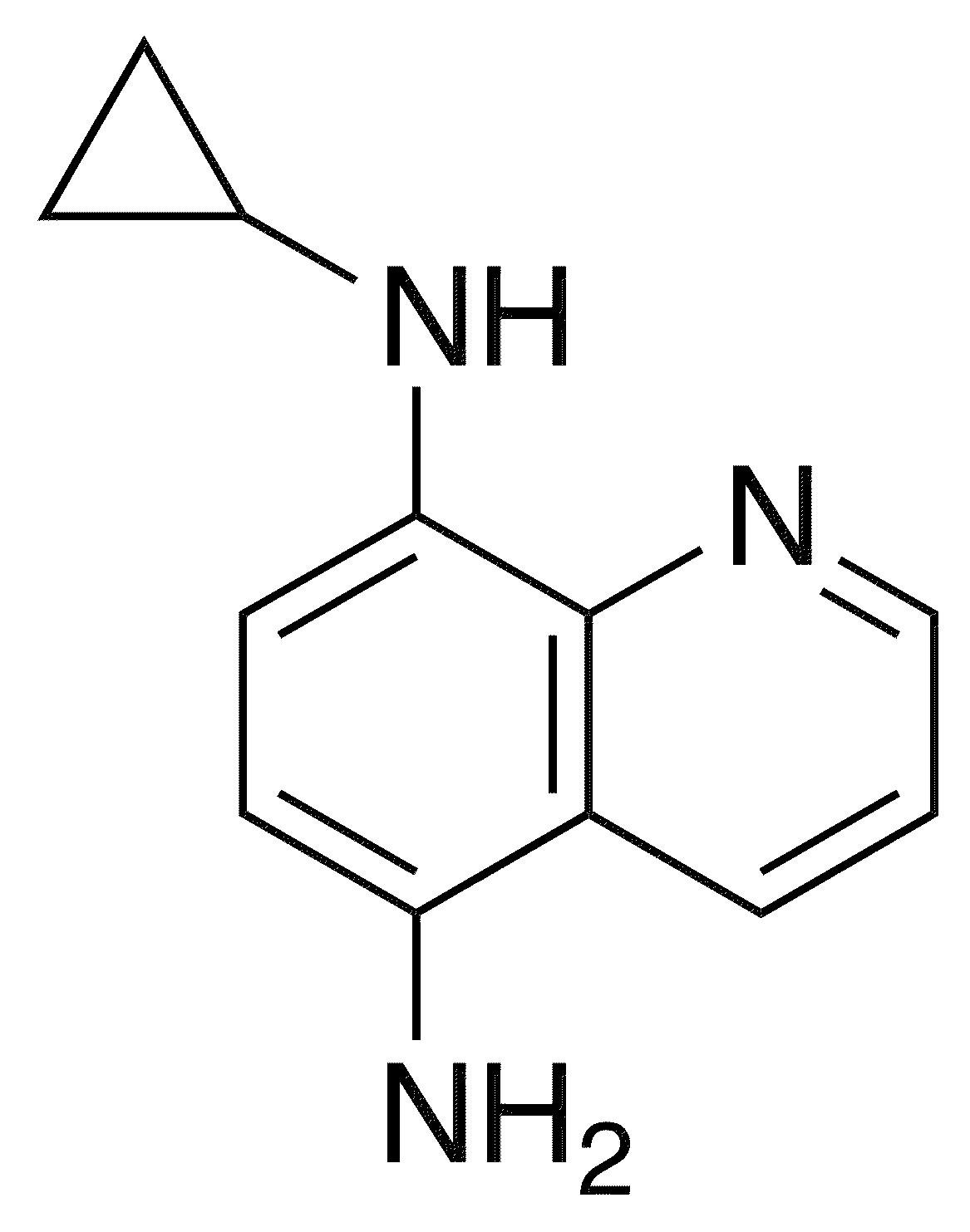 8-N-Cyclopropylquinoline-5,8-diamine - Chemical structure and product image