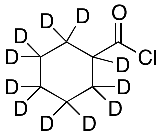 Cyclohexanecarbonyl-d11 Chloride - Chemical structure and product image