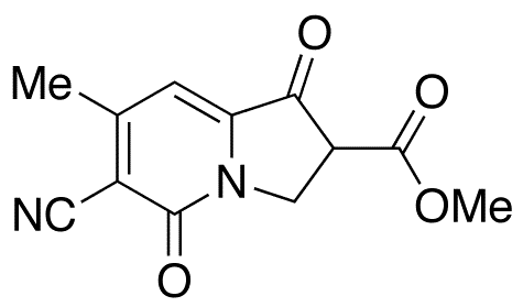 6-Cyano-1,2,3,5-tetrahydro-7-methyl-1,5-dioxo-2-Indolizinecarboxylic Acid Methyl Ester - Chemical structure and product image