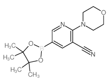 3-Cyano-2-morpholinopyridine-5-boronic acid, pinacol ester - Chemical structure and product image