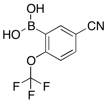 5-Cyano-2-(trifluoromethoxy)phenylboronic Acid - Chemical structure and product image