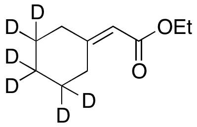 2-Cyclohexyl-d6-idene-acetic Acid Ethyl Ester - Chemical structure and product image