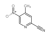 2-Cyano-4-methyl-5-nitropyridine - Chemical structure and product image