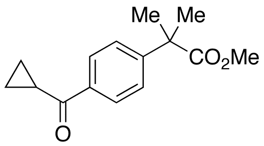 4-(Cyclopropylcarbonyl)-α,α-dimethylbenzeneacetic Acid Methyl Ester - Chemical structure and product image