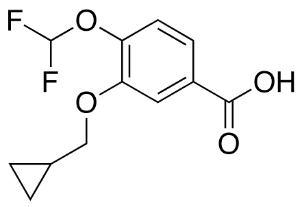 3-Cyclopropylmethoxy-4-difluoromethoxybenzoic Acid - Chemical structure and product image