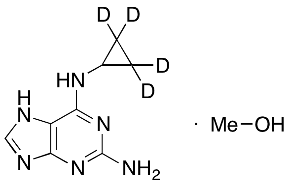 N6-Cyclopropyl-9H-purine-2,6-diamine-d4 Methanolate - Chemical structure and product image