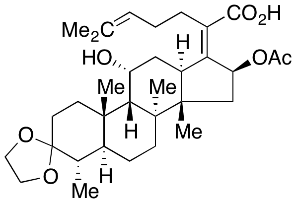 Cyclic Ethylene Acetal Fusidic Acid - Chemical structure and product image