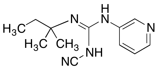 N-Cyano-N’-(1,1-dimethylpropyl)-N’’-3-pyridinyl-guanidine - Chemical structure and product image
