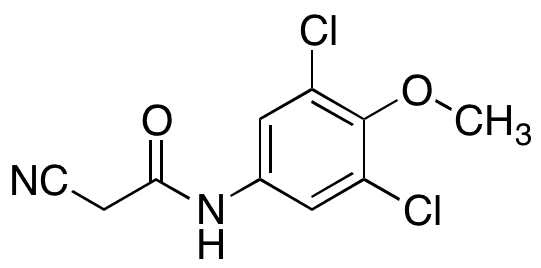2-Cyano-N-(3,5-dichloro-4-methoxyphenyl)-acetamide - Chemical structure and product image
