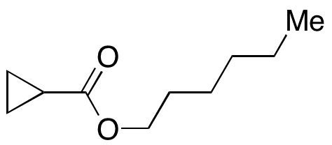 Cyclopropanecarboxylic Acid Hexyl Ester - Chemical structure and product image