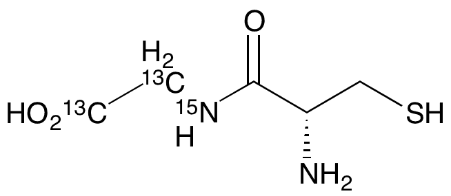 L-Cysteinylglycine- 13C2 ,15N - Chemical structure and product image