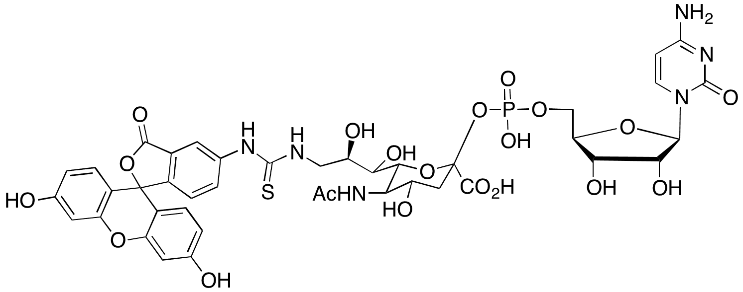 CMP-9-fluoresceinyl-NeuAc - Chemical structure and product image