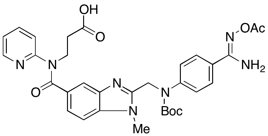 Dabigatran tert-Butylcarbonyl Acetate - Chemical structure and product image