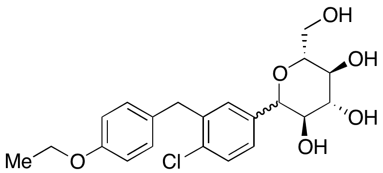 1-(R,S)-Dapagliflozin - Chemical structure and product image