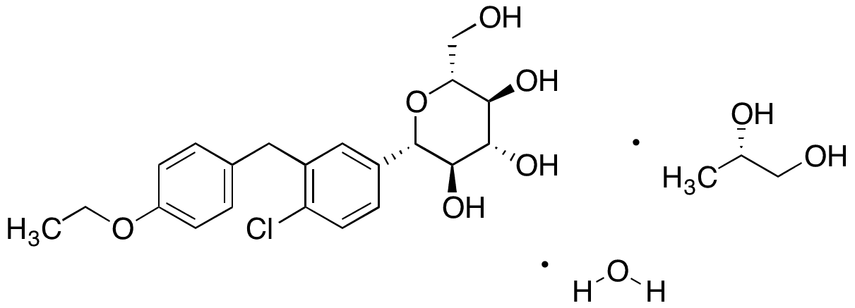 Dapagliflozin Propanediol Hydrate - Chemical structure and product image