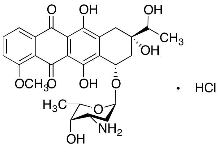 Daunorubicinol Hydrochloride (Mixture of Diastereomers) - Chemical structure and product image
