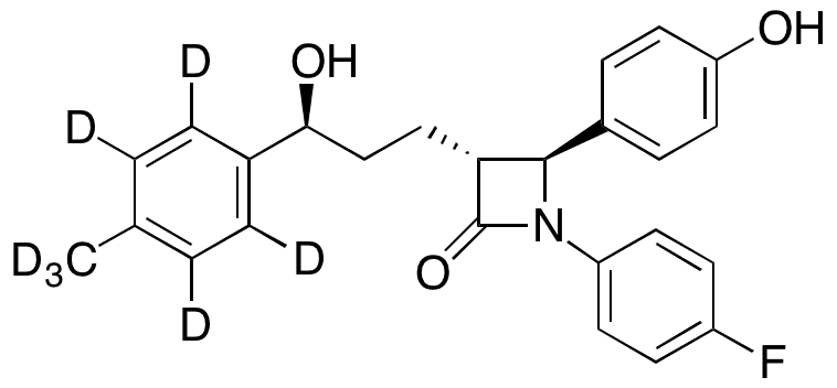4â€DeFluoro-4â€methyl-ezetimibe-d7 - Chemical structure and product image