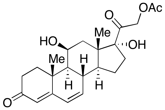 6-Dehydrocortisol Acetate - Chemical structure and product image