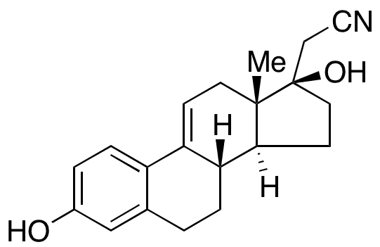 delta 9,11-Dehydro-17 alpha-cyanomethyl Estradiol - Chemical structure and product image