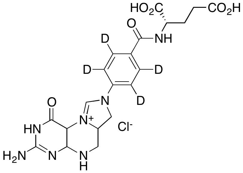 9,10-Dehydro Folitixorin-(phenylene-d4) Chloride - Chemical structure and product image