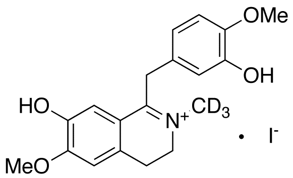 1,2-Dehydro Reticuline-d3 Iodide - Chemical structure and product image