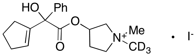 Dehydro Glycopyrrolate Iodide-D3(Mixture of Diastereomers) - Chemical structure and product image