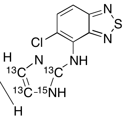 Dehydro Tizanidine-13C3, 15N - Chemical structure and product image