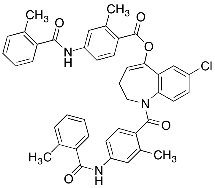 Dehydroxy-(2-methyl-4-(2-methylbenzamido)benzoate) Tolvaptan - Chemical structure and product image