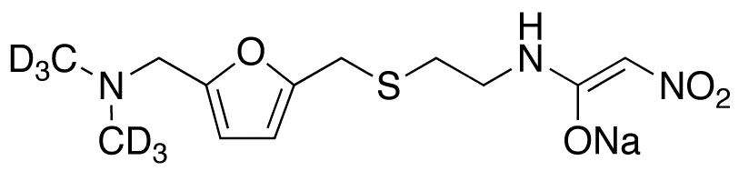 Demethylamino Ranitidine-d6 Acetamide Sodium - Chemical structure and product image