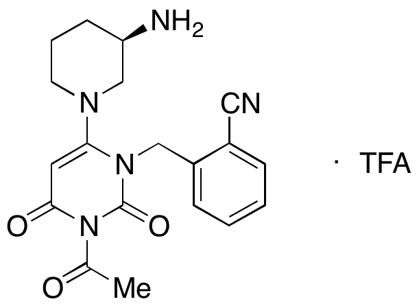 N-Demethyl N-Acetyl Alogliptin-2,2,2-trifluoroacetate - Chemical structure and product image