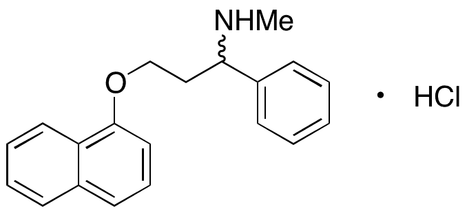 rac N-Demethyl Dapoxetine Hydrochloride - Chemical structure and product image